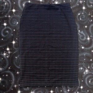Plaid Pencil Skirt